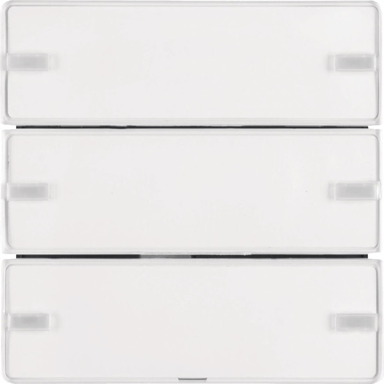 Berker 80143329 Tastsensor 3fach Komfort mit Beschriftungsfeld KNX Q.x polarweiß samt