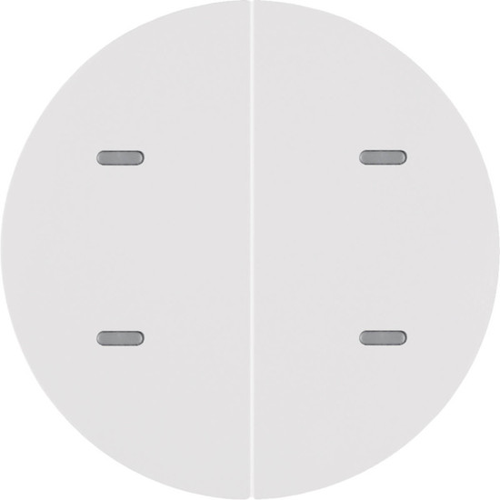 Berker 80162869 Tastsensor 2fach Komfort KNX R.x polarweiß glänzend