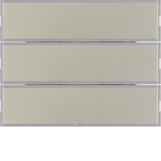 Berker 80163773 Tastsensor 3fach Komfort mit Beschriftungsfeld KNX K.5 edelstahl matt. lackiert