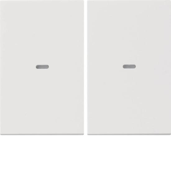 Berker 80960379 Abdeckung für Tastsensor-Modul 2fach mit Linse K.1 polarweiß. glänzend