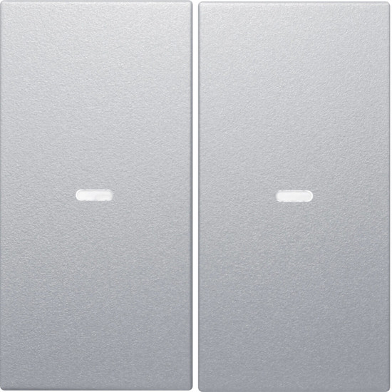 Berker 80960383 Abdeckung für Tastsensor-Modul 2fach mit Linse S.1/B.x alu. matt