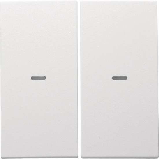 Berker 80960399 Abdeckung für Tastsensor-Modul 2fach mit Linse S.1/B.x polarweiß. matt