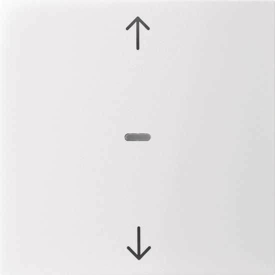 Berker 80961289 Abdeckung für Tastsensor-Modul 1fach mit Pfeil-Symbol S.1/B.x polarweiß