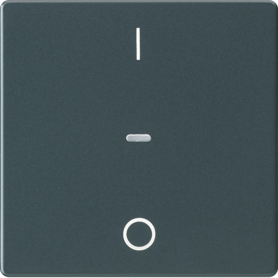 Berker 80962226 Abdeckung für Tastsensor-Modul 1fach mit I/O-Symbol Q.x anthrazit