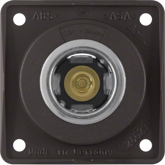 Berker 845712501 Power Steckdose 12 V. Integro Modul-Einsätze. braun matt