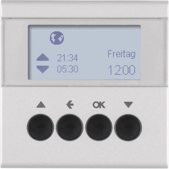 Berker 85741183 Jalousie-Schaltuhr S.1/B.3/B.7 alu. matt