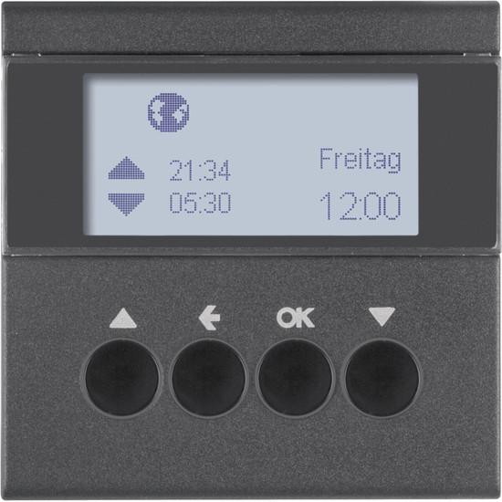 Berker 85741185 Jalousie-Schaltuhr S.1/B.3/B.7 anthrazit. matt