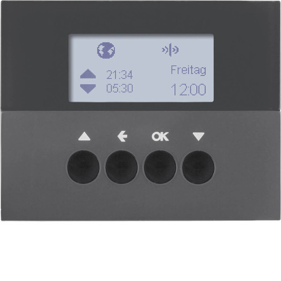 Berker 85745175 KNX-Funk Jalousie-Schaltuhr quicklink K.1 anthrazit. matt