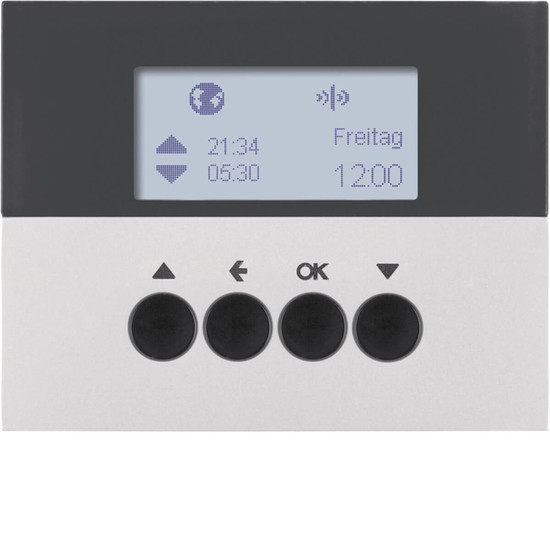 Berker 85745177 KNX-Funk Jalousie-Schaltuhr quicklink K.5 alu. lackiert
