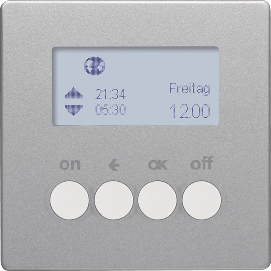 Berker 85745224 KNX-Funk Zeitschaltuhr quicklink Q.x alu samt. lackiert