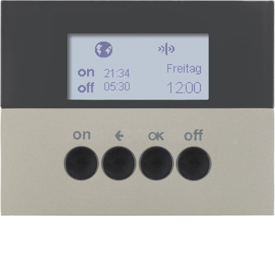 Berker 85745273 KNX-Funk Zeitschaltuhr quicklink K.5 edelstahl. lackiert