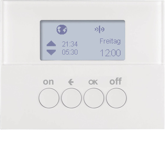 Berker 85745279 KNX-Funk Zeitschaltuhr quicklink K.1 polarweiß. glänzend