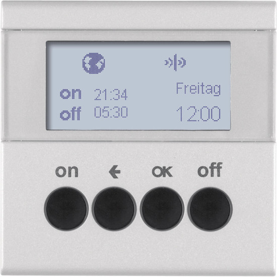 Berker 85745283 KNX-Funk Zeitschaltuhr quicklink B.7 alu. matt