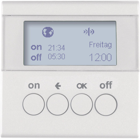 Berker 85745289 KNX-Funk Zeitschaltuhr quicklink S.1/B.3/B.7 polarweiß. glänzend