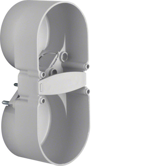 Berker 9191501 Berührungsschutzdose 2fach. Integro Modul-Einsätze. grau