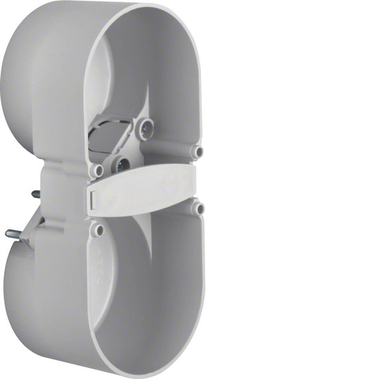 Berker 9191502 Berührungsschutzdose 2fach. Integro Modul-Einsätze. grau