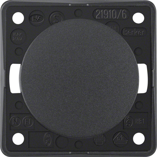 Berker 936562505 Wechselschalter. Integro - Design Flow/Pure. anthrazit matt