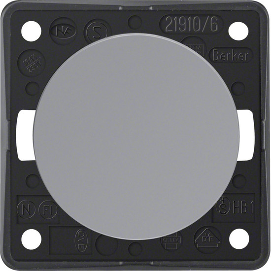 Berker 936562507 Wechselschalter. Integro - Design Flow/Pure. grau glänzend