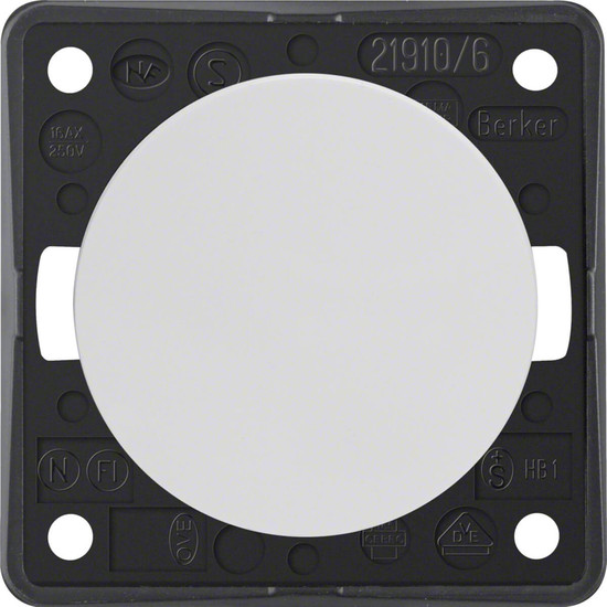 Berker 936562509 Wechselschalter. Integro - Design Flow/Pure. polarweiß glänzend