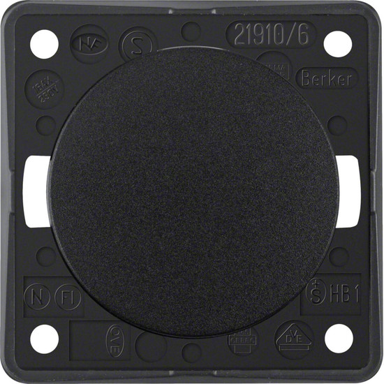 Berker 936562510 Wechselschalter. Integro - Design Flow/Pure. schwarz glänzend