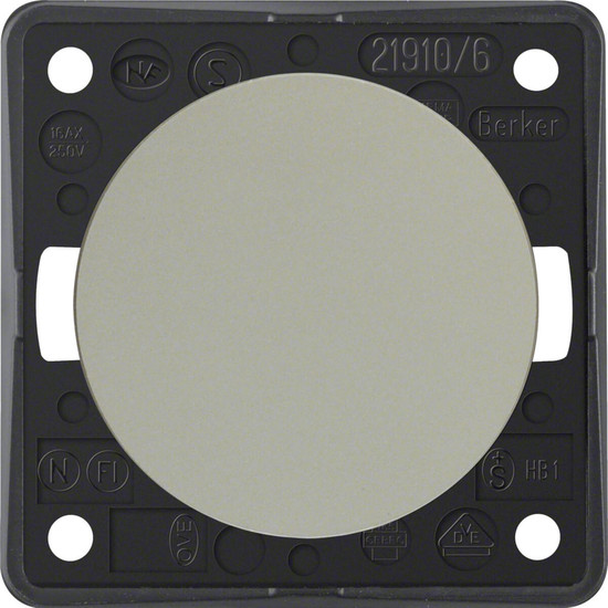 Berker 936562524 Wechselschalter. Integro - Design Flow/Pure. edelstahl matt. lackiert