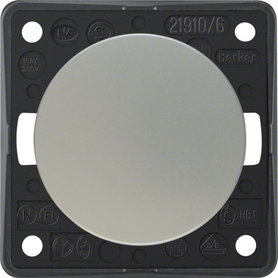 Berker 936562568 Wechselschalter. Integro - Design Flow/Pure. chrom matt. lackiert