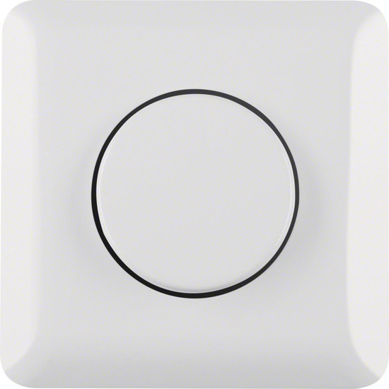 Berker 9367119 Taster 42 V. Schließer mit Abdeckplatte UP. System 42 V. polarweiß glänzend