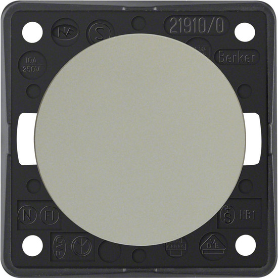 Berker 936712568 Taster. Schließer. Schraubklemmen. Integro - Design Flow/Pure. chrom matt. lack.