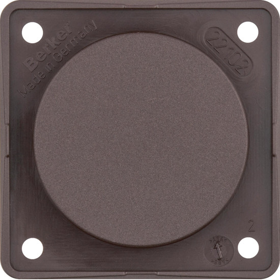 Berker 945162501 Blindverschluss. Integro Modul-Einsätze. braun matt