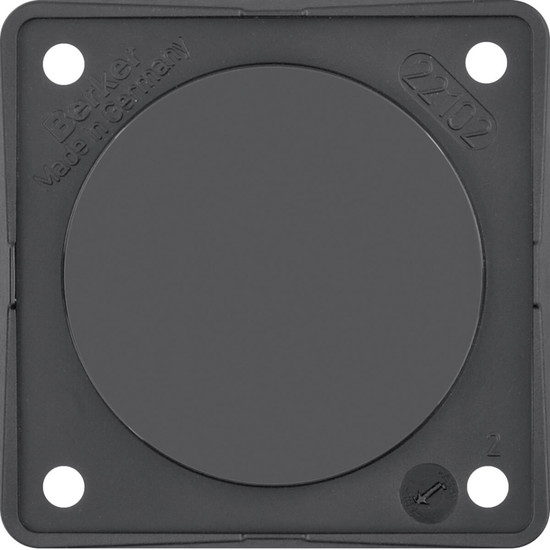 Berker 945162510 Blindverschluss. Integro Modul-Einsätze. schwarz glänzend