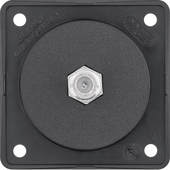 Berker 9451905 Antennen-Verbinderdose SAT. Integro Modul-Einsätze. schwarz matt