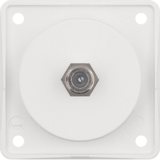Berker 945192502 Antennen-Verbinderdose SAT. Integro Modul-Einsätze. polarweiß matt