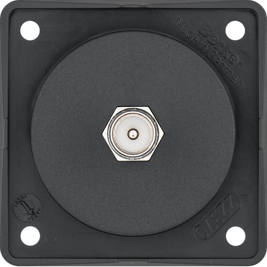 Berker 945812505 Antennen-Verbinderdose TV. Integro Modul-Einsätze. anthrazit matt