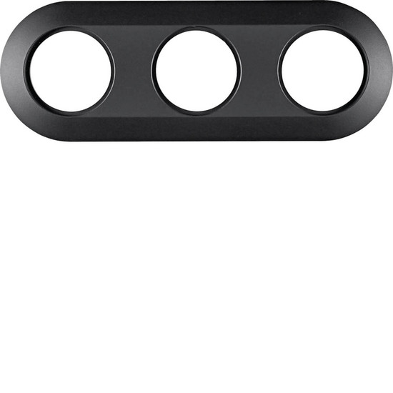 Berker MAN0100417 Rahmen 3fach Serie 1930 softtouch schwarz