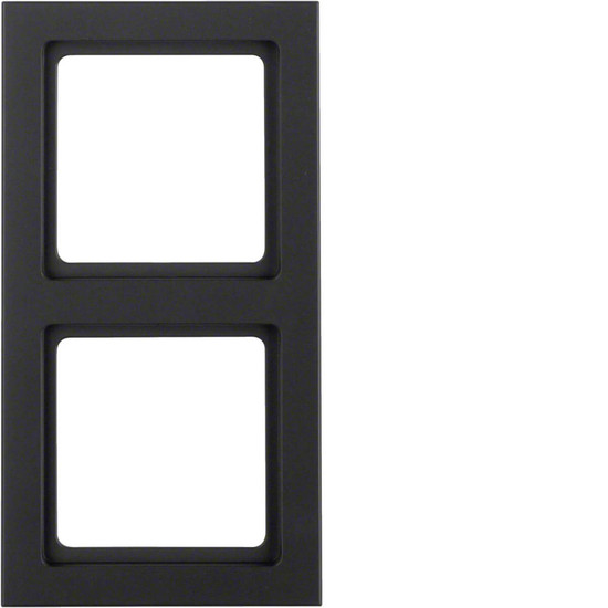 Berker MAN0203223 Rahmen 2fach Q.3 tiefschwarz matt. lackiert