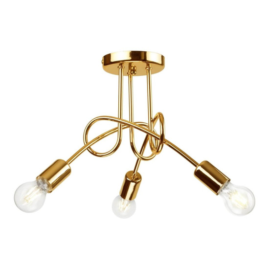 Bioledex Design Deckenlampe Goldener-Style 3x E27 gold Metall