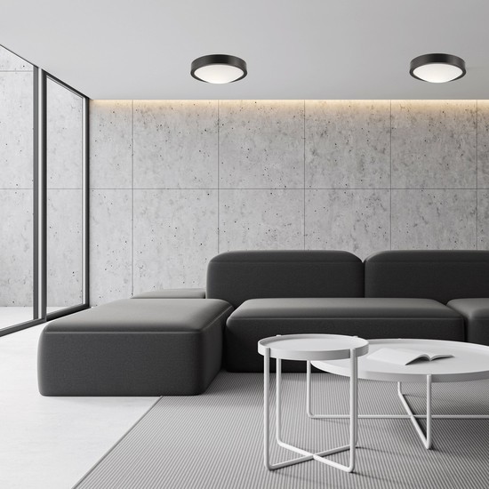 Bioledex runde Deckenleuchte 27cm E27 Wenge Holz, Glas