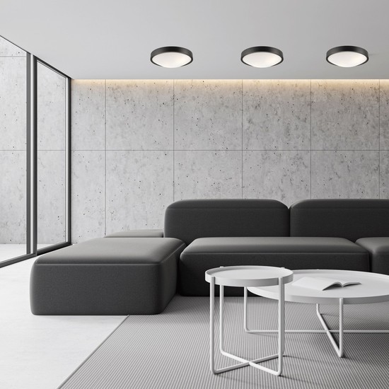 Bioledex Design Deckenleuchte 37cm 2x E27 Wenge Holz, Glas