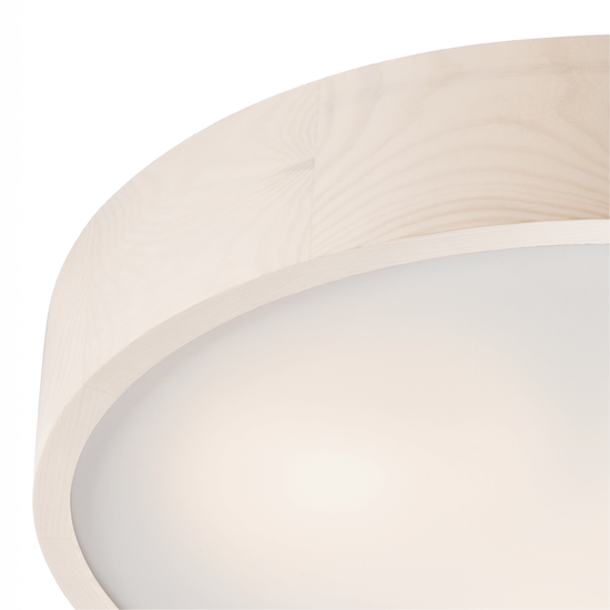 Bioledex unaufdringliche Deckenleuchte 47cm 3x E27 weiß Holz, Glas