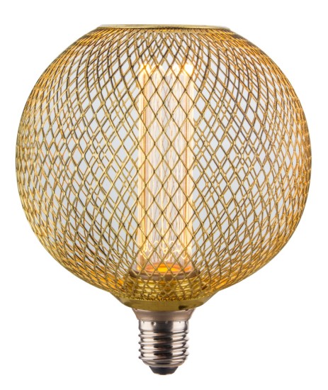 Bioledex Z610-433 Pendelleuchte Marmor Schwarz / Weiss + LIMA LED Lampe E27 4W 180lm amber metallgitter