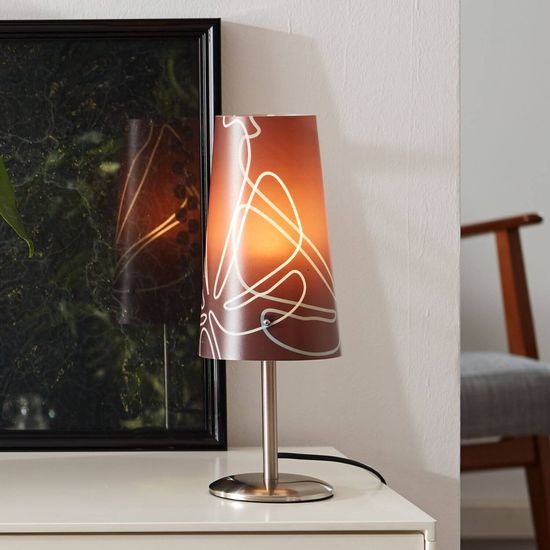 Brilliant Isi Tischleuchte E14 Dunkelbraun 02747/23