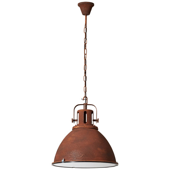 Brilliant Jesper Pendelleuchte 47cm (Glas) E27 Rost 23770/55