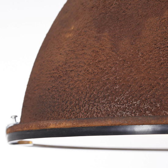 Brilliant Jesper Pendelleuchte 38cm (Glas) E27 Rost 23772/55