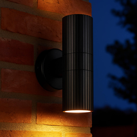 Brilliant Keola Außenwandleuchte GU10 IP44 Schwarz Up/Down Light 40921/06