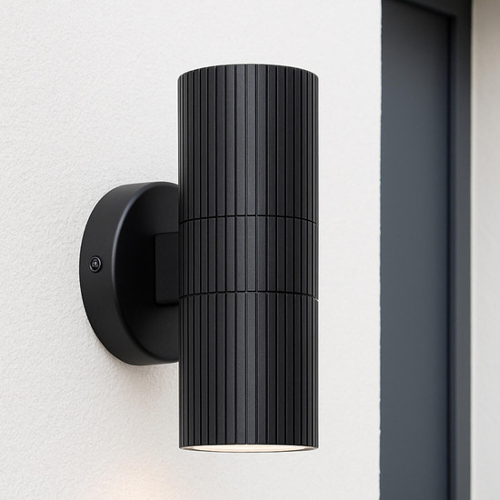 Brilliant Keola Außenwandleuchte GU10 IP44 Schwarz Up/Down Light 40921/06