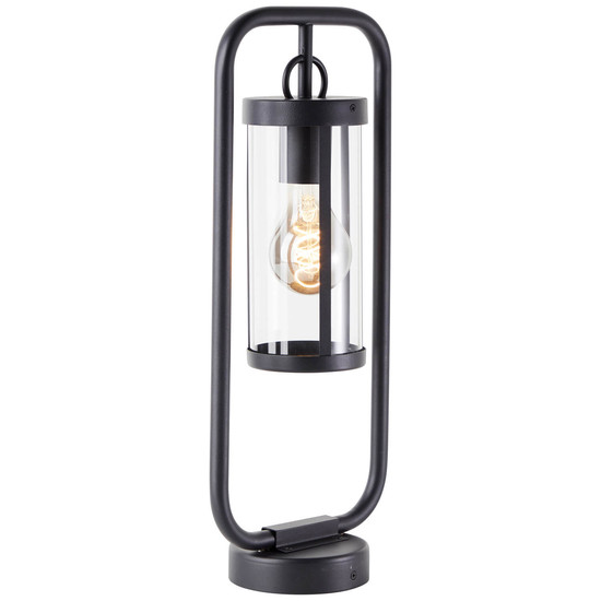 Brilliant Sidney Außensockelleuchte 48cm E27 IP44 Schwarz Transparent 44292/06