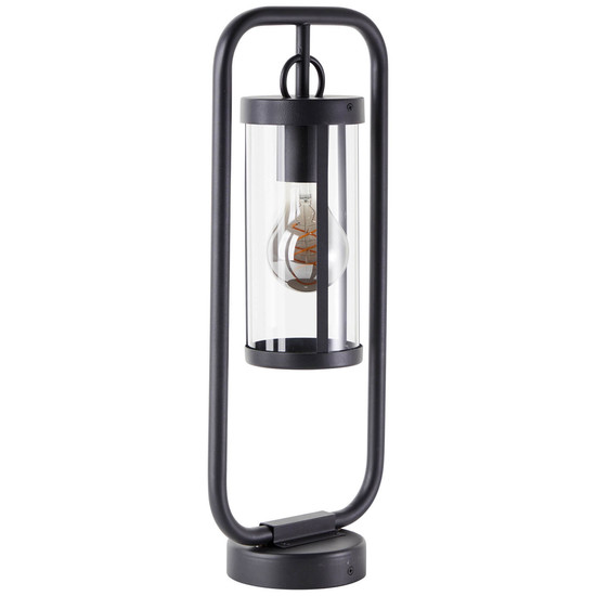 Brilliant Sidney Außensockelleuchte 48cm E27 IP44 Schwarz Transparent 44292/06