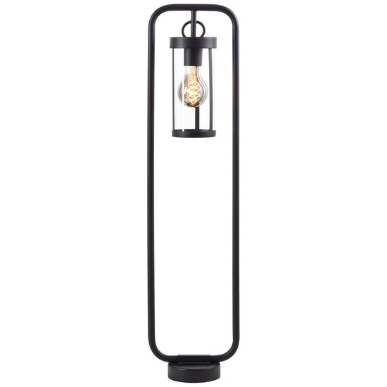 Brilliant Sidney Außenstandleuchte 85cm E27 IP44 Schwarz Transparent 44293/06