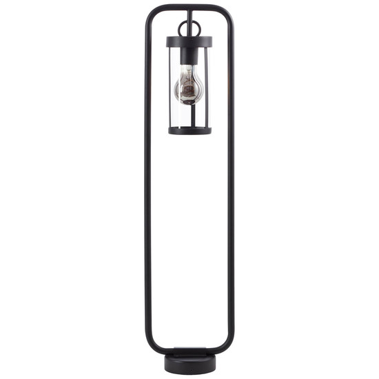 Brilliant Sidney Außenstandleuchte 85cm E27 IP44 Schwarz Transparent 44293/06