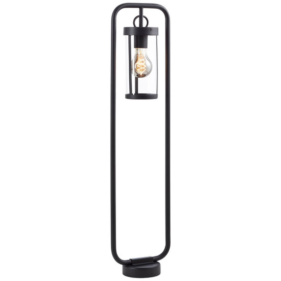 Brilliant Sidney Außenstandleuchte 85cm E27 IP44 Schwarz Transparent 44293/06